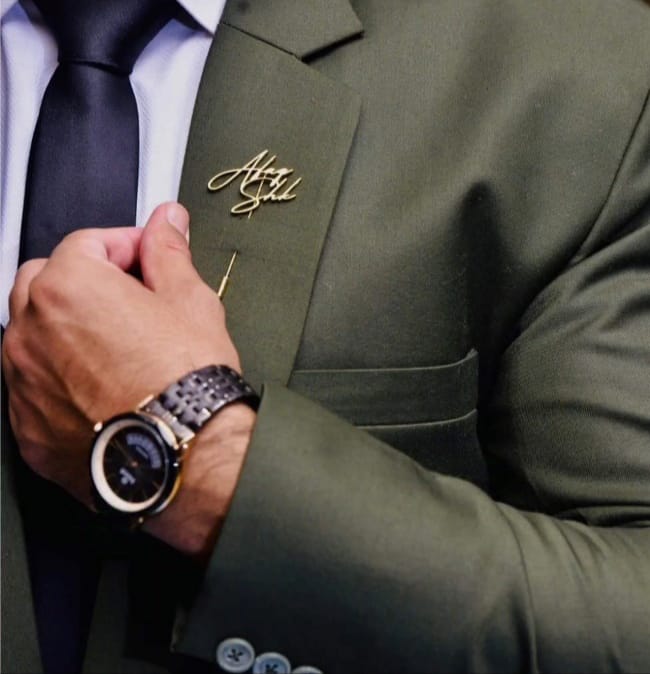 Special Coat pins Your name